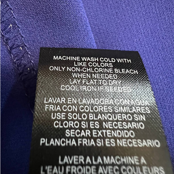 Jessica Simpson Shift Dress Size 6 in Blue with Cap Sleeves and Beaded Neckline - Picture 6 of 6